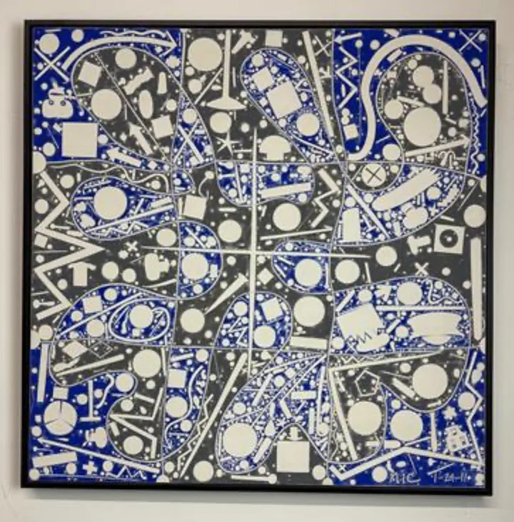 Cartoon Crankshaft (2011) (36" x 36") Framed Original product image (1)