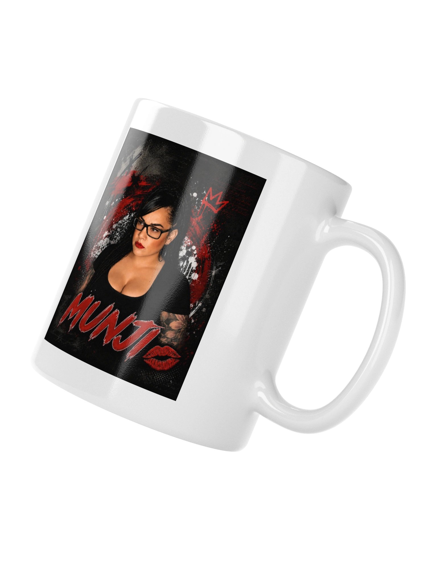 Munji White Glossy Mug product image (2)