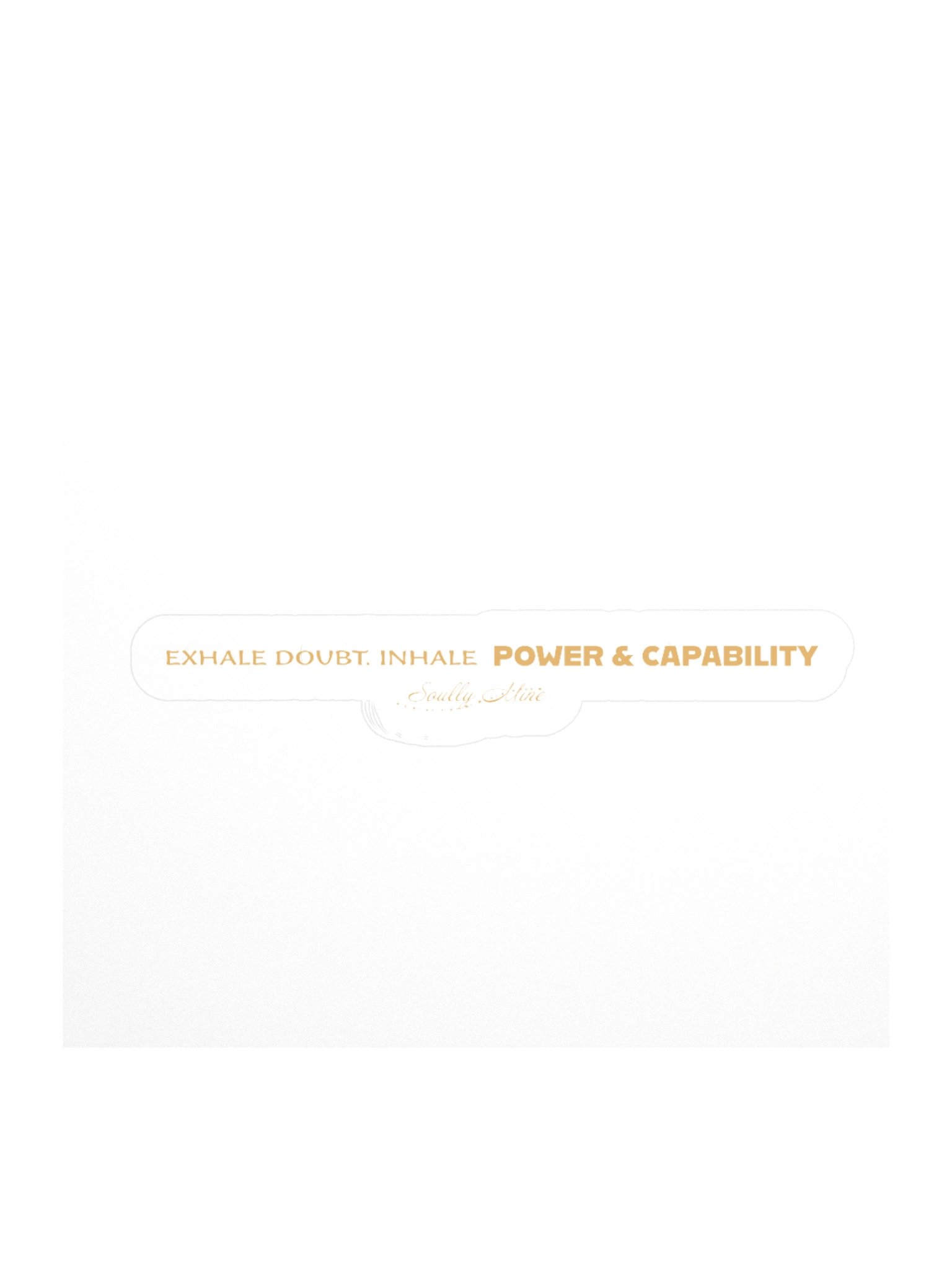 Soully Mine- GOLD PRINT Exhale, Inhale Sticker product image (2)