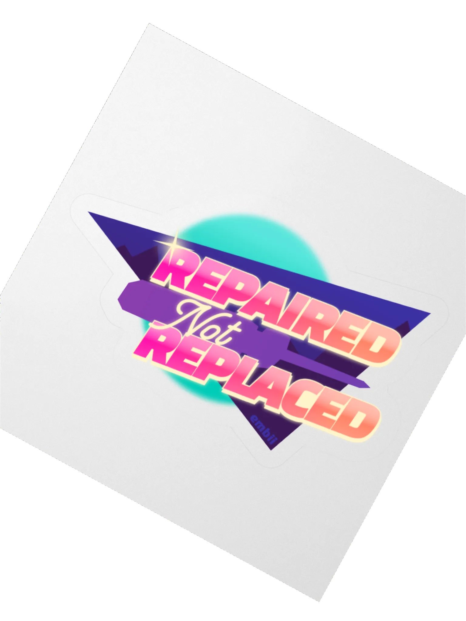 repaired not replaced sticker product image (2)