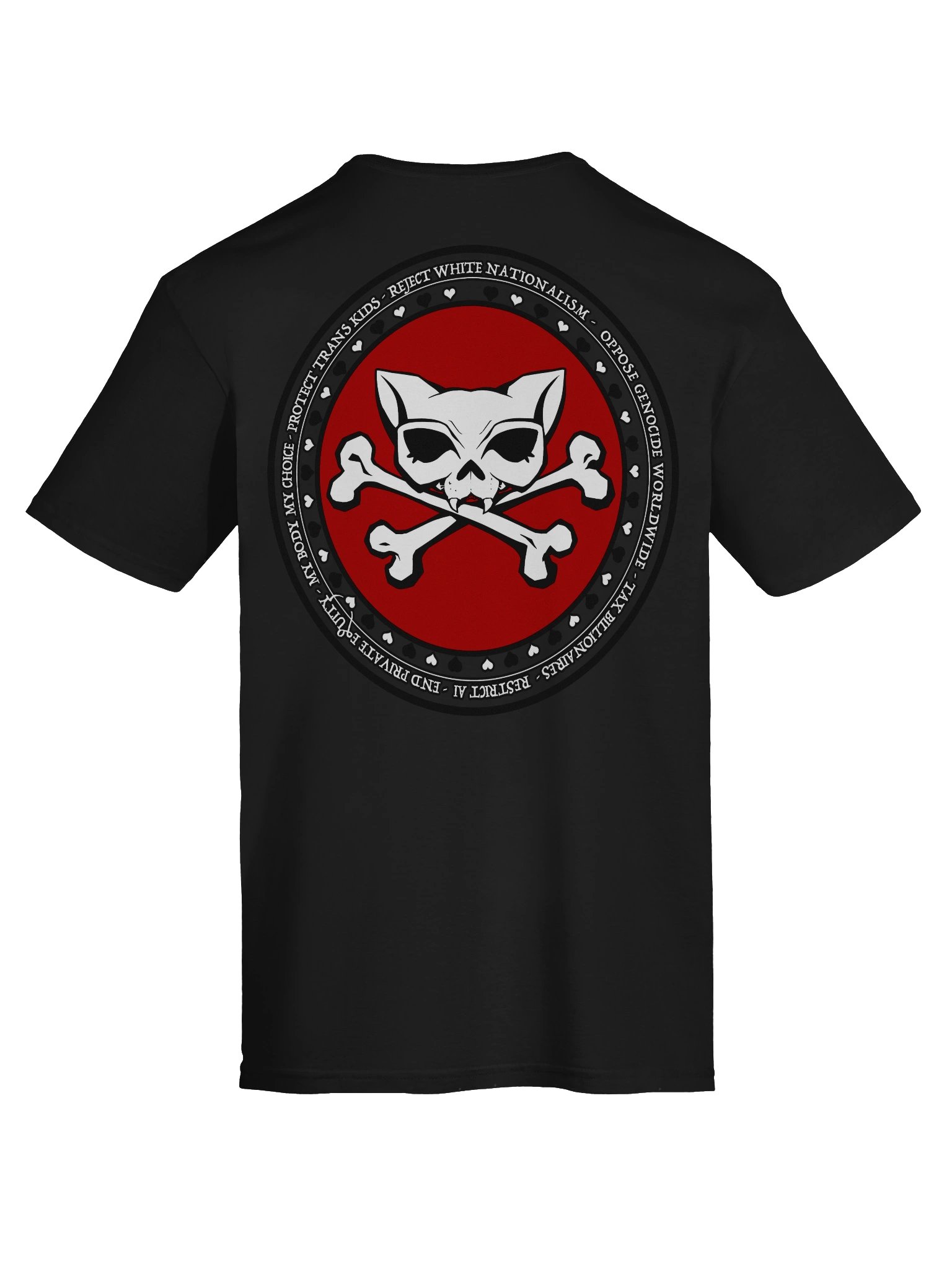 Reject White Nationalism + My Politics Kat Skull Softstyle tee product image (11)