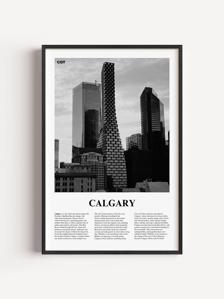 Calgary 01 Newspaper Poster | Framed product image (1)
