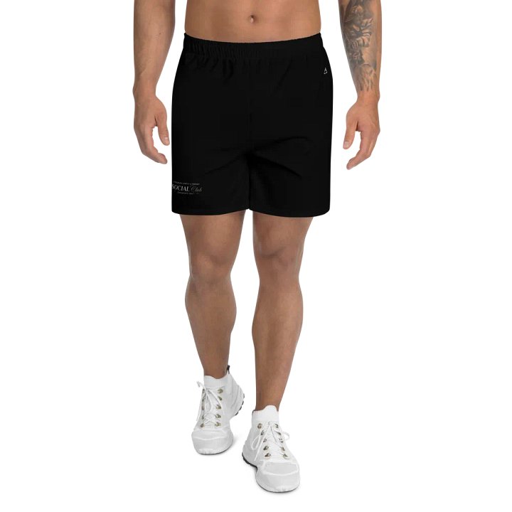 Social Club Dark Athletic Shorts | Sip Society product image (1)