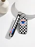 Checkered Converse Lip Balm Keychain Holder