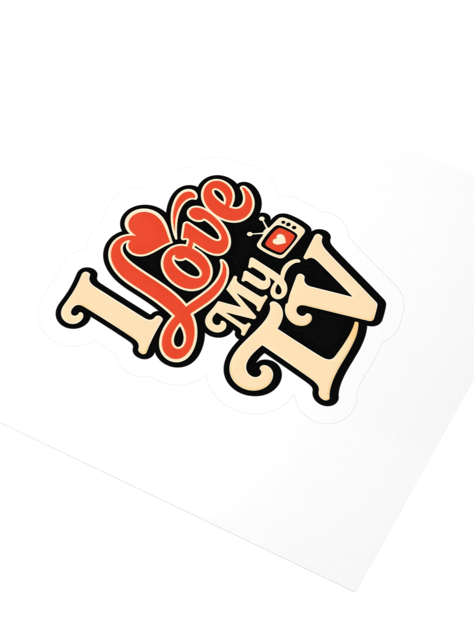 I Love My TV Sticker product image (3)