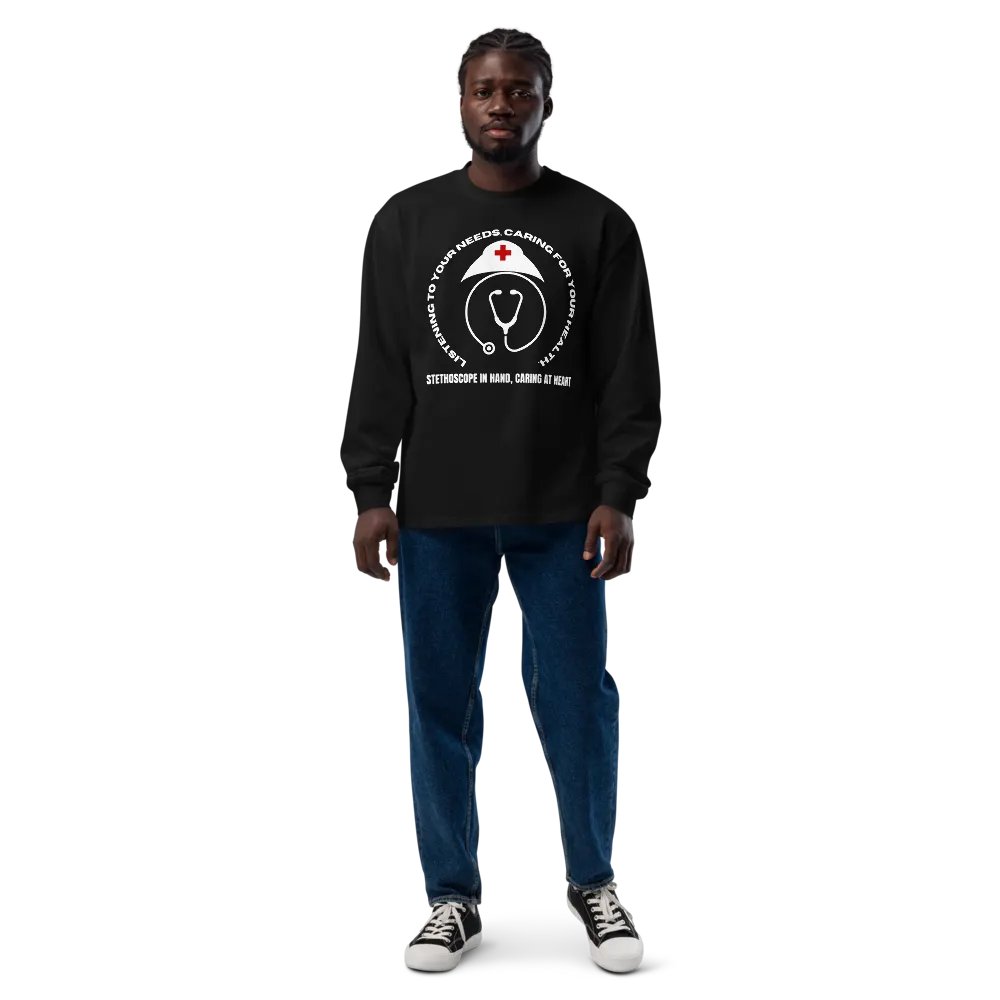 Heartbeat Health Logo Long Sleeve Shirt product image (9)