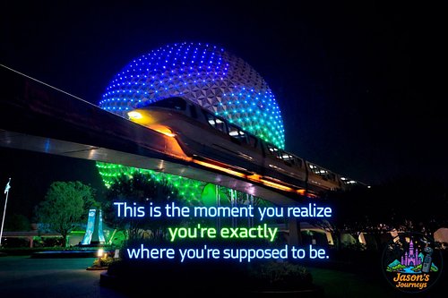 There’s a moment…
Right about here.
When the lights glow, the monorail hums by, and everything else fades out.

No rush.
No s...