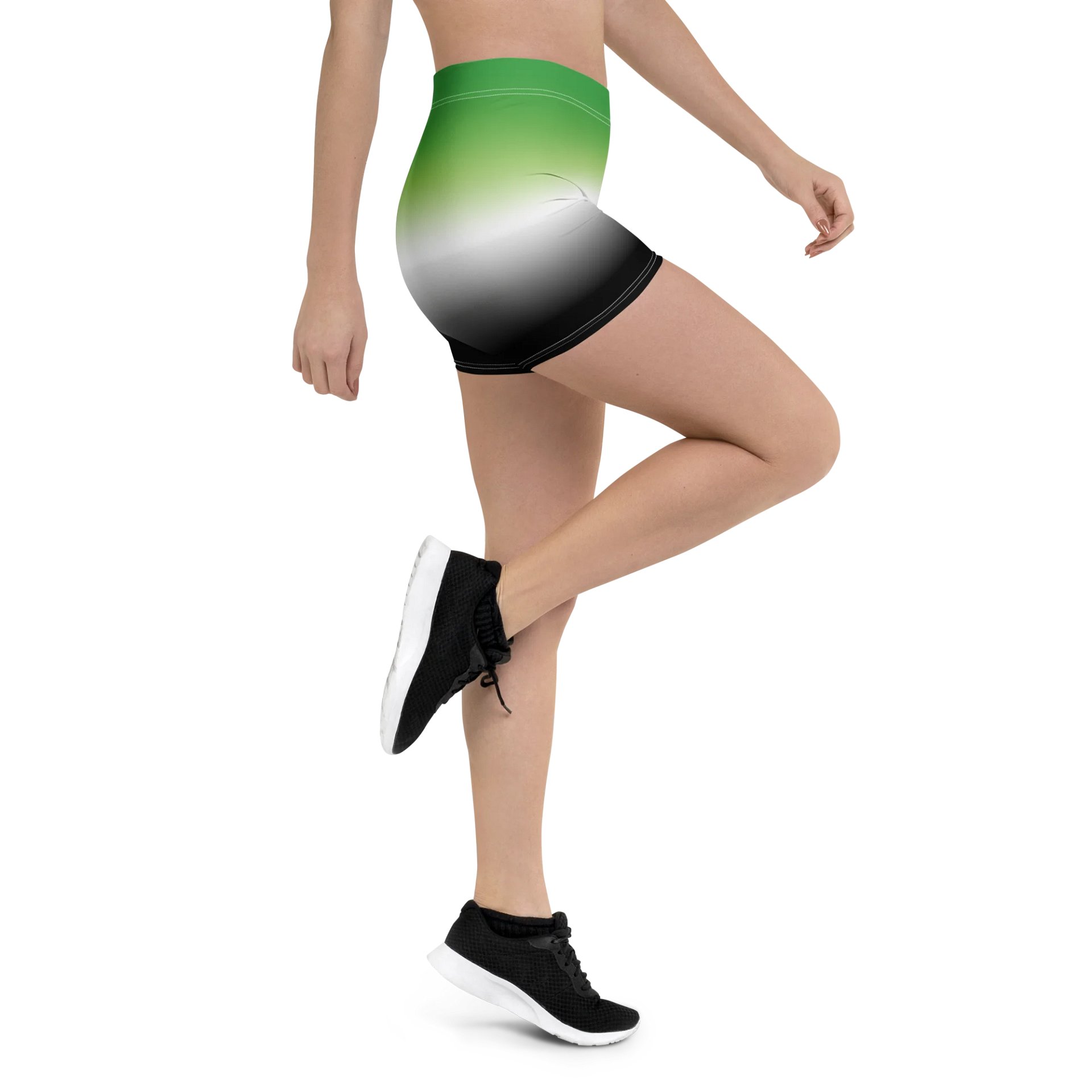 Aromantic Pride Gradient Bike Shorts product image (3)