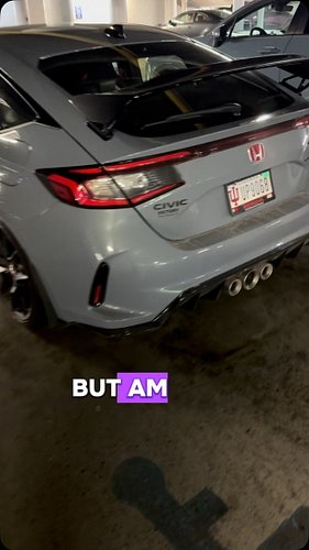 Why. Just why. They went from the HDMI exhaust tip to three? You know this is a Honda Civic, right? #civictyper #honda #cring...