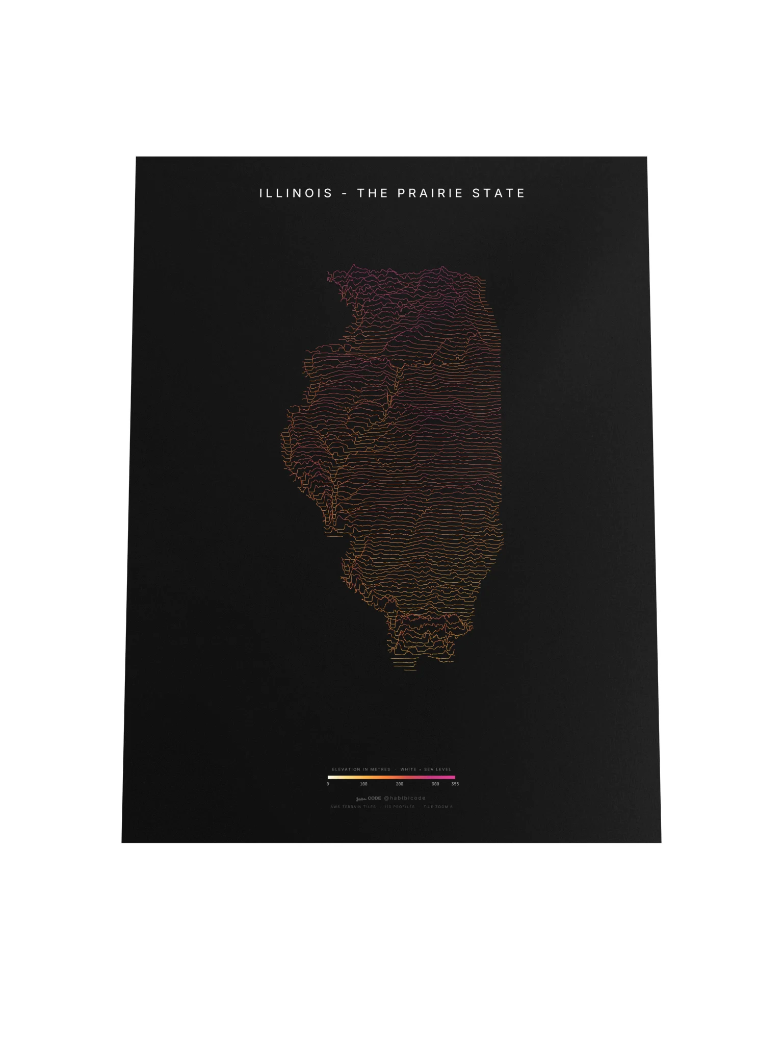 Ridgeline Poster - Illinois product image (4)