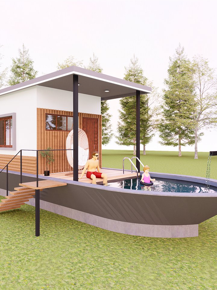 1 BEDROOM BOAT COTTAGE product image (1)