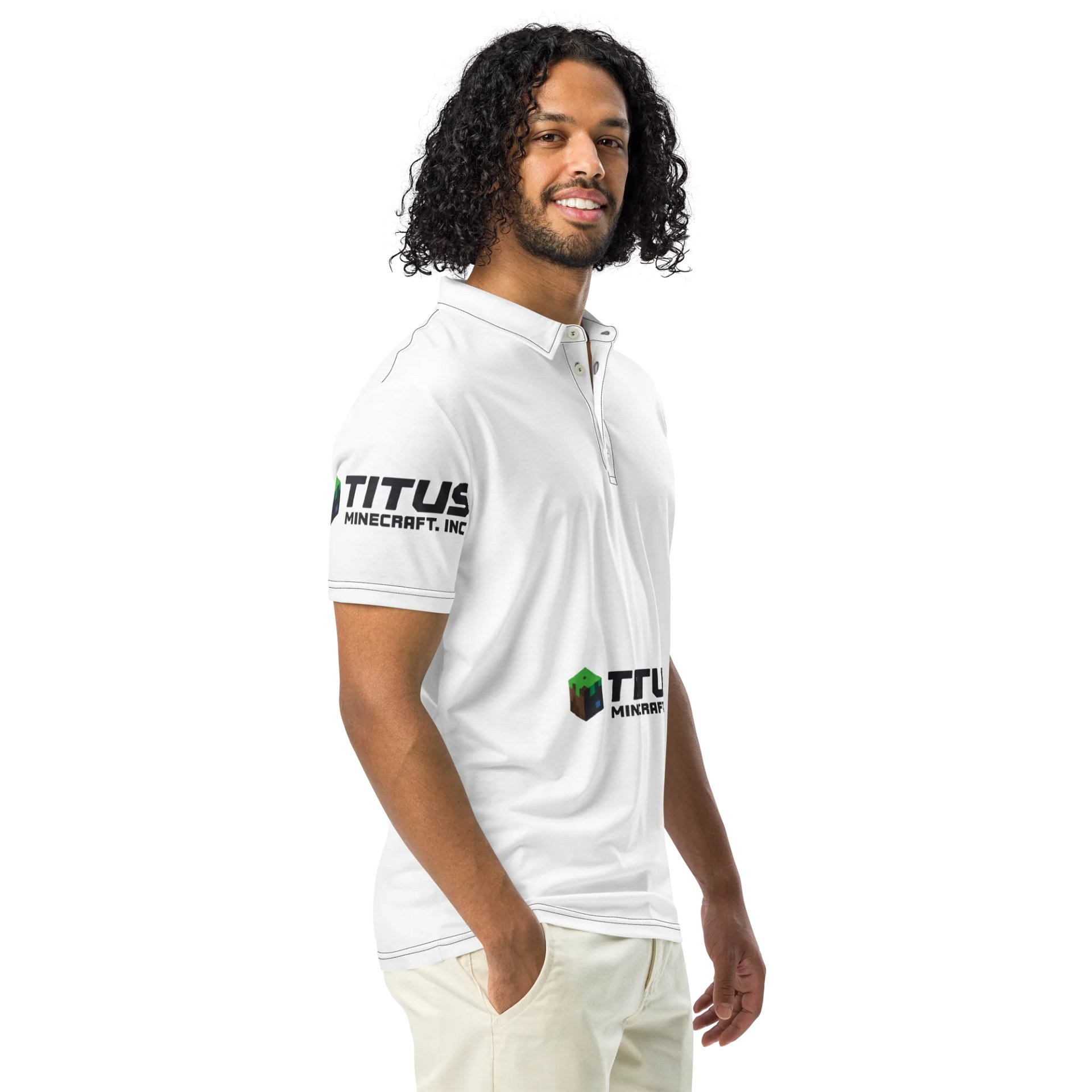 Minecraft Dirt Block Polo Shirt product image (1)