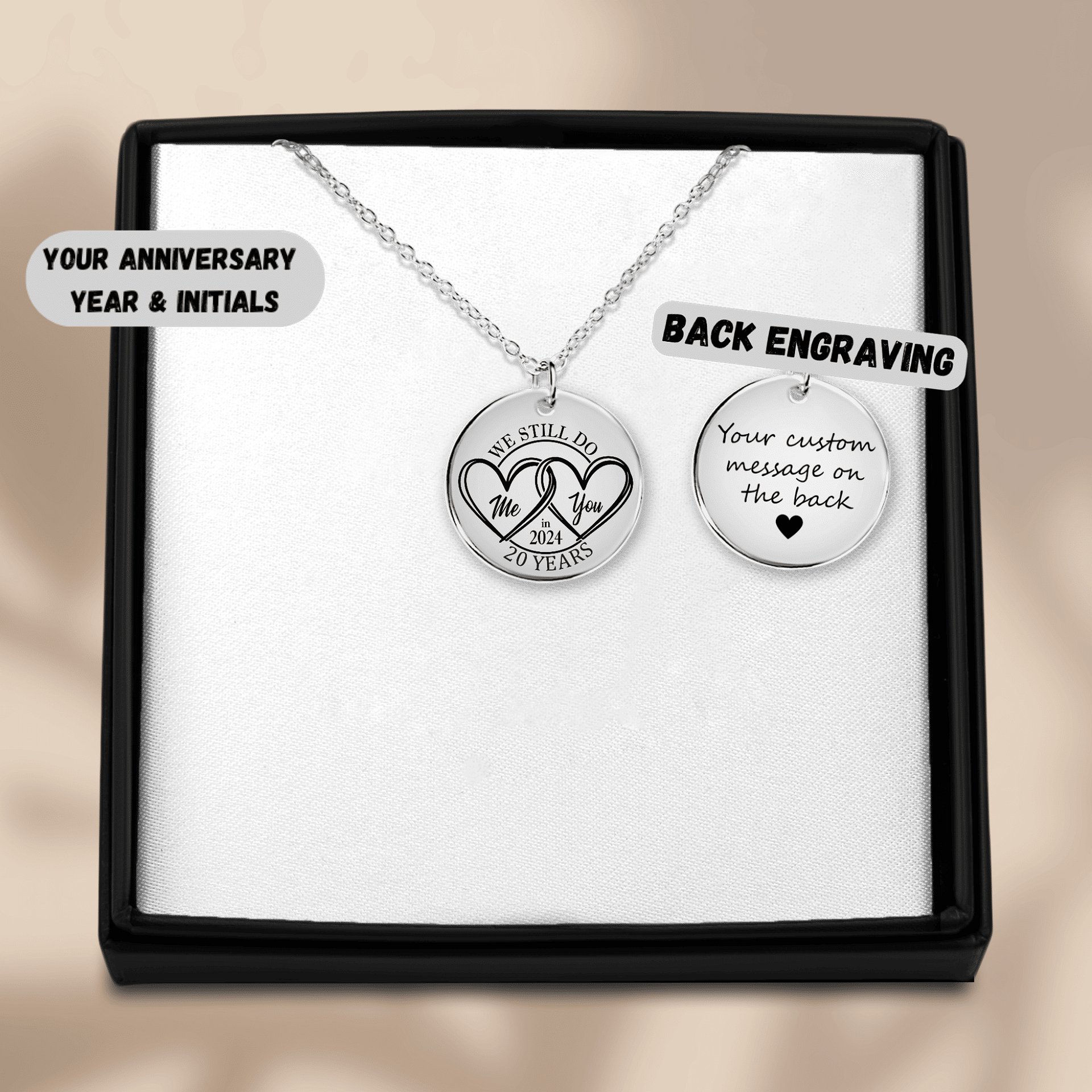 We Still 'I DO' 20 Years Later Anniversary Necklace product image (6)