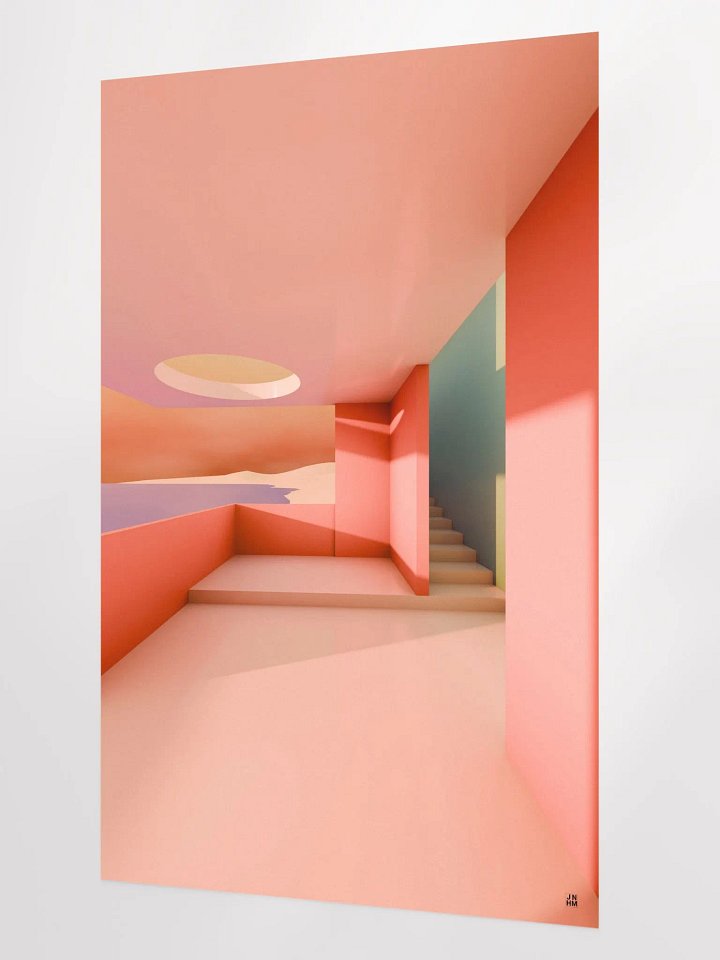 Architectural Landscape - Summer Pastel 01 24"x36" Frameless product image (2)