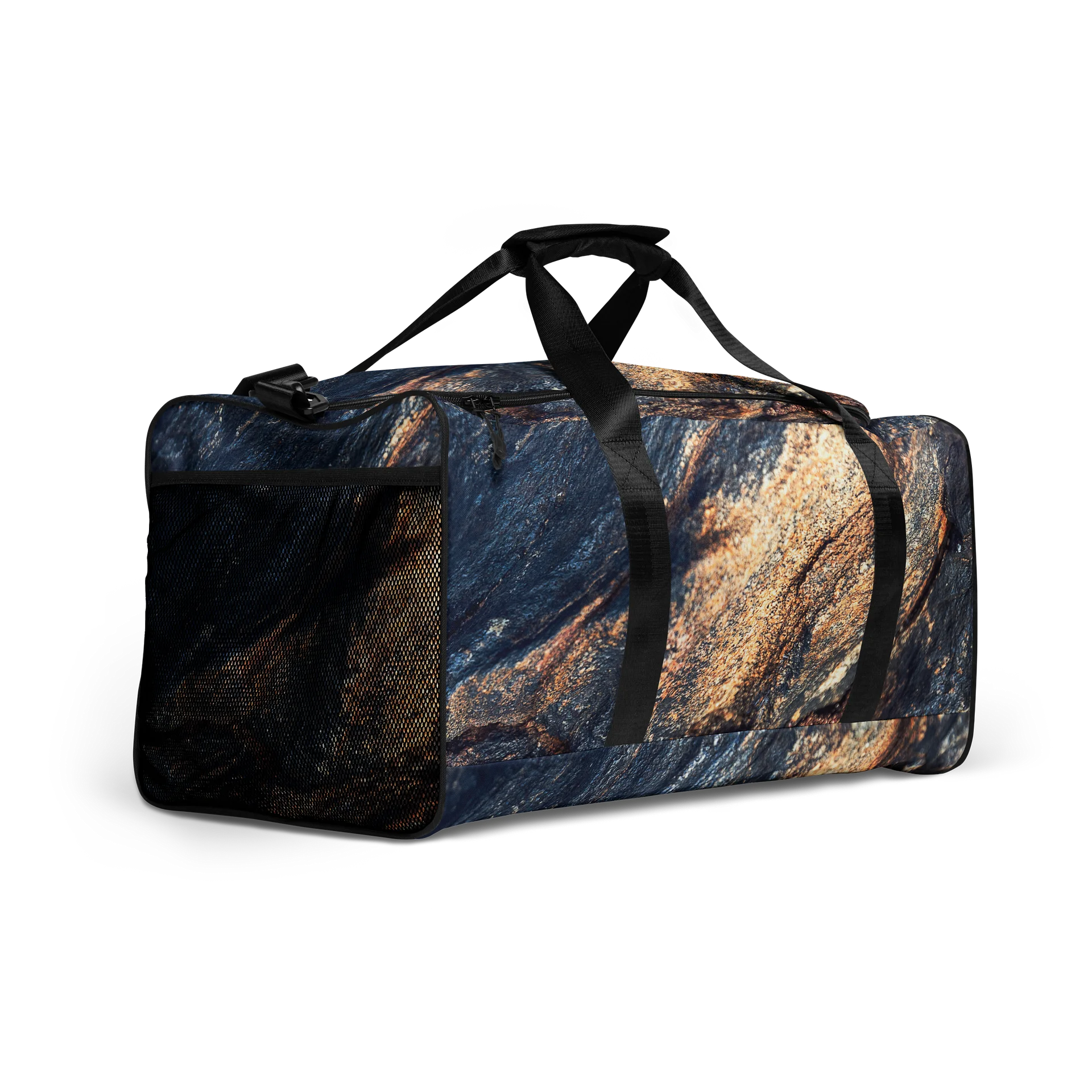 Obsidian Life All-Over Print Dark Mineral Travel Duffle Bag product image (2)
