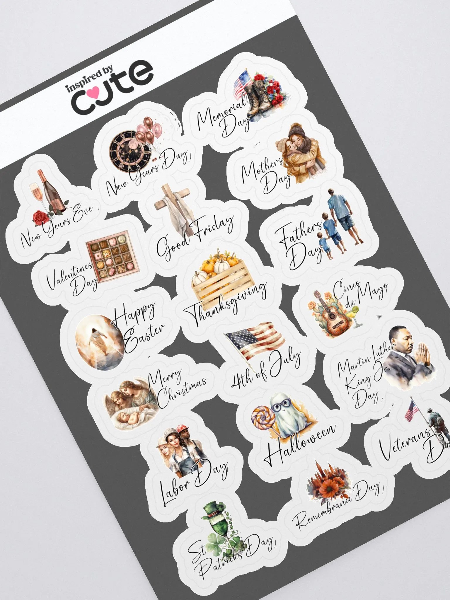 Holiday Stickers with Icons - planner calendar product image (1)