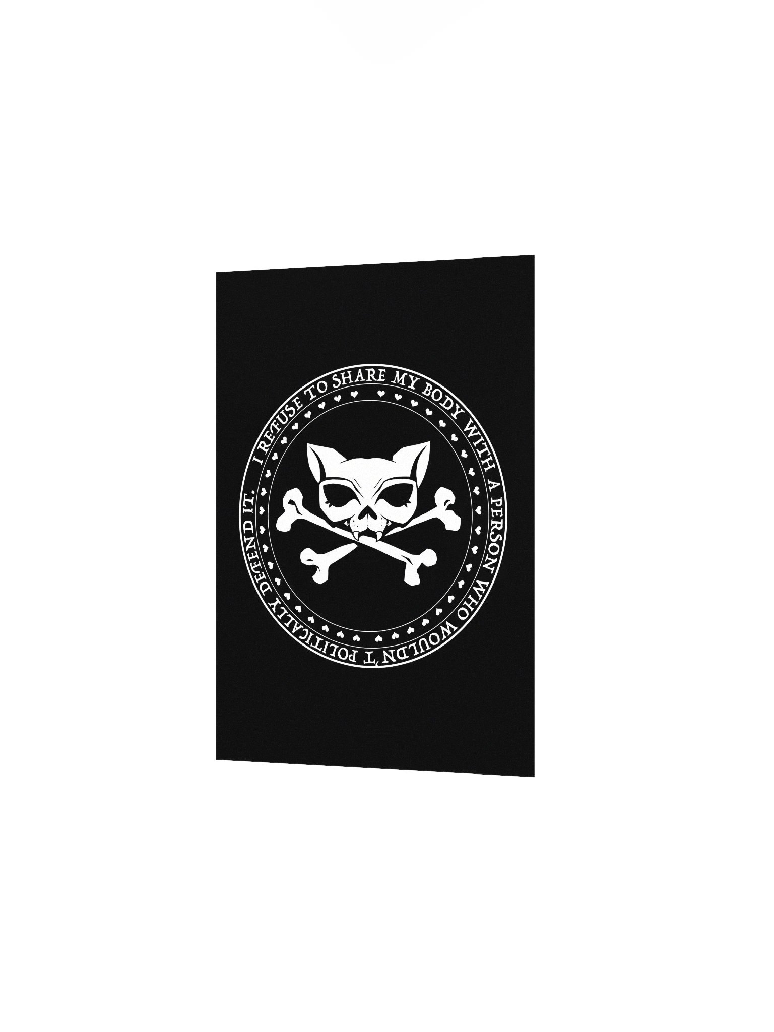 I Refuse White Ink Poster product image (2)