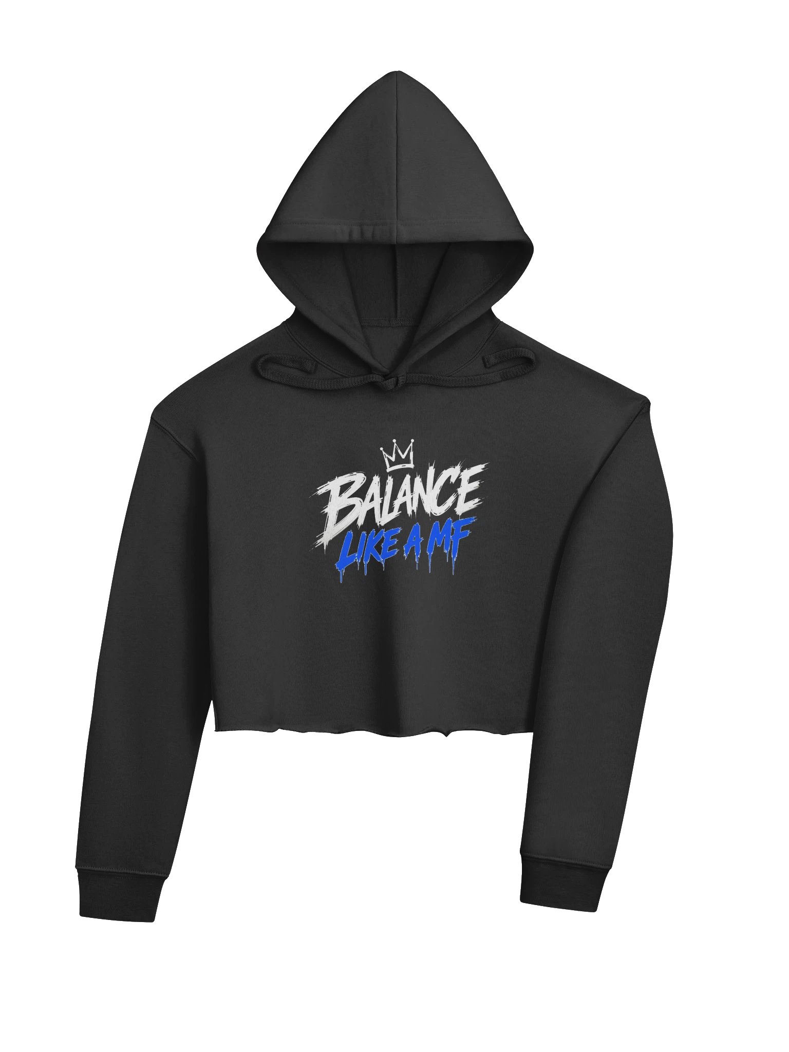 BALANCE LIKE A MF — Women's Crop Hoodie product image (5)