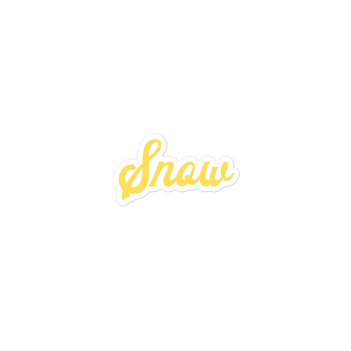 "Snow" Die-Cut Sticker product image (2)