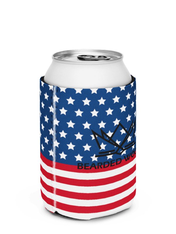 Coozie Can Cooler (Design: Bearded Woodz) Custom America product image (3)