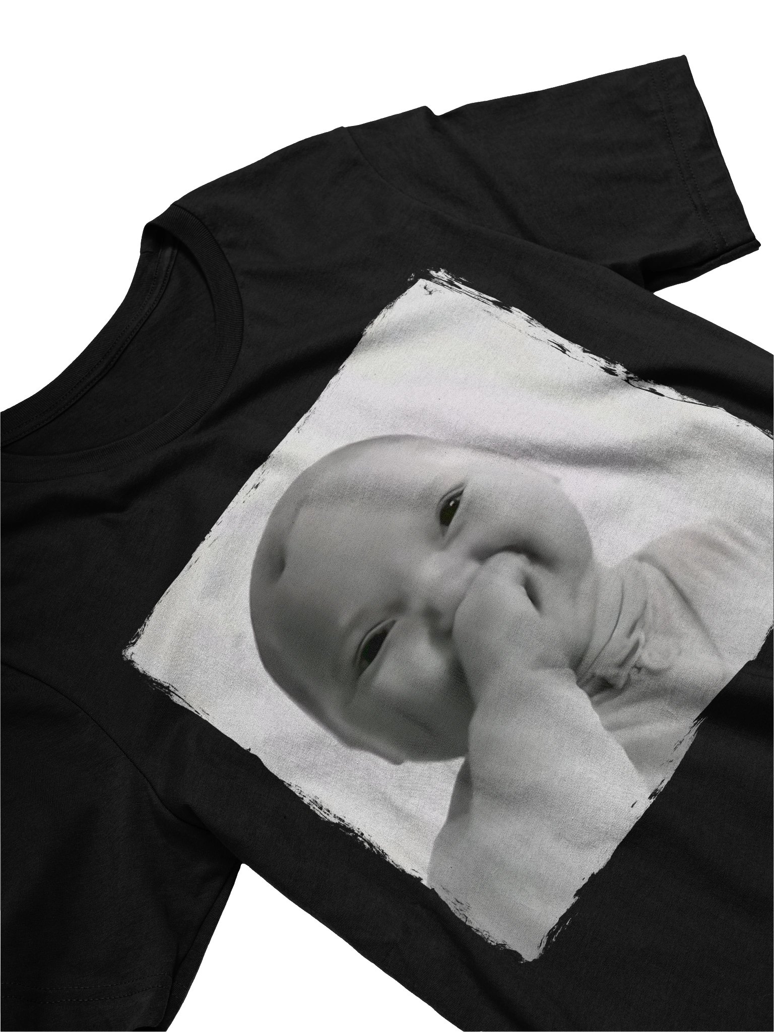 AI Baby Holding Back A Laugh Funny Viral Meme T-shirt product image (2)