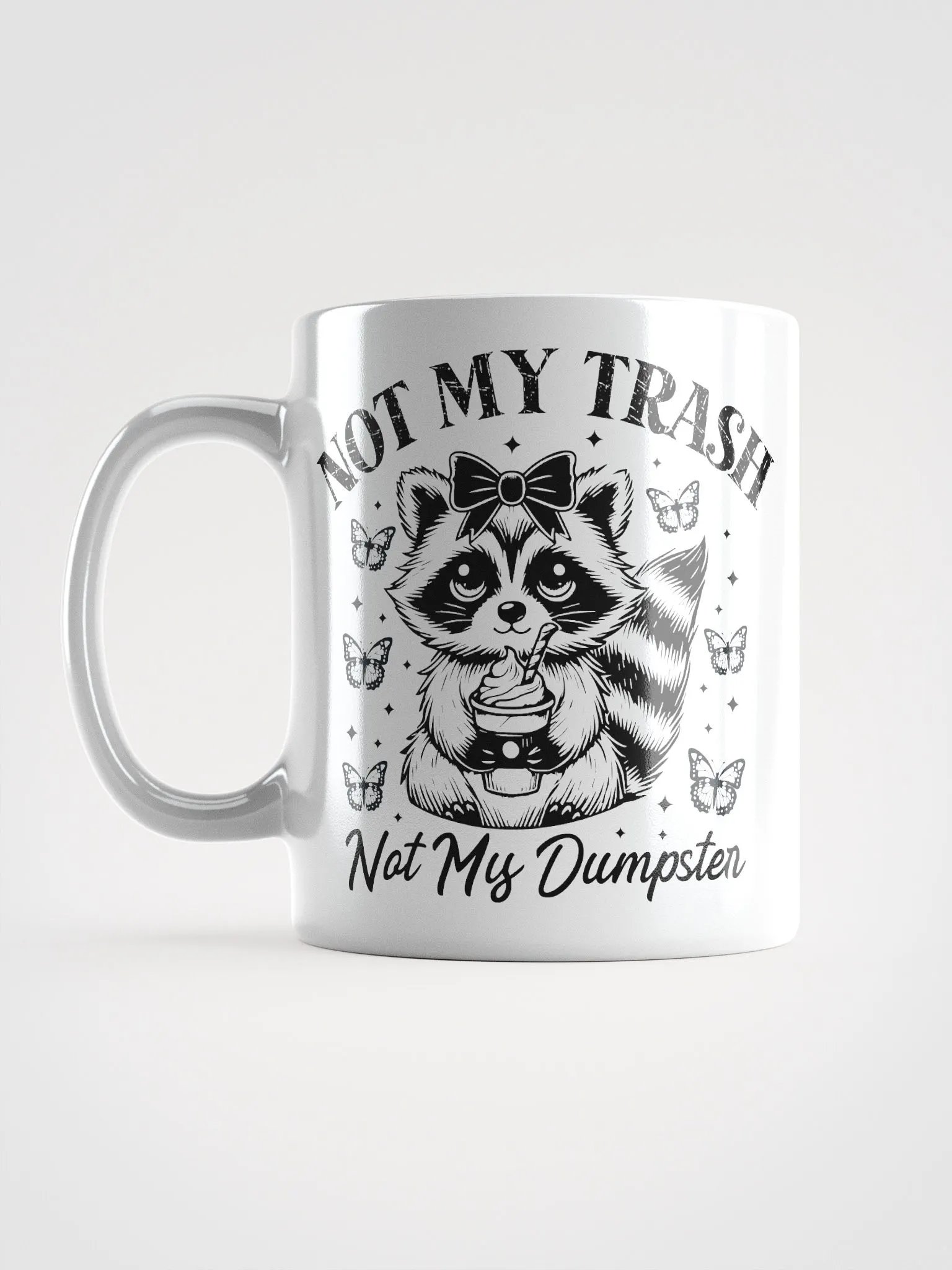 Cute Coffee Raccoon Not My Trash Mug product image (17)