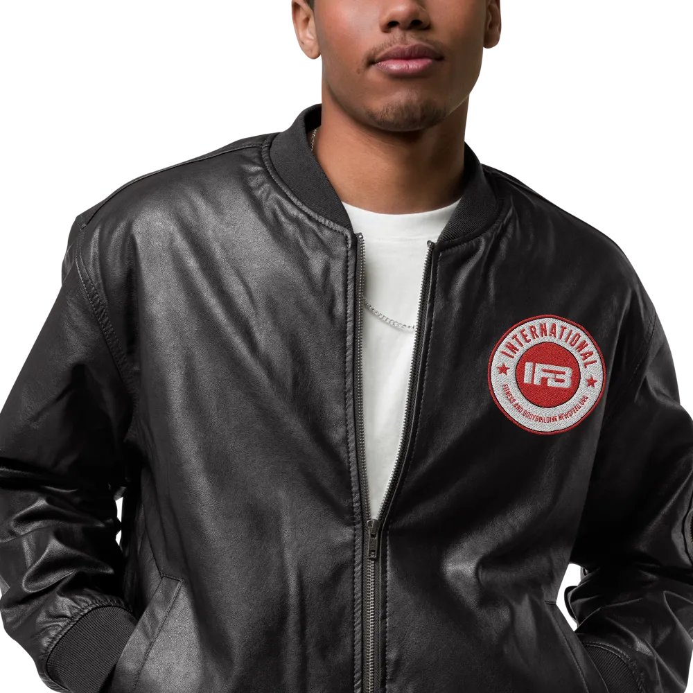 IFBNewsfeed.Org's Threadfast Apparel Faux Leather Bomber Jacket product image (6)