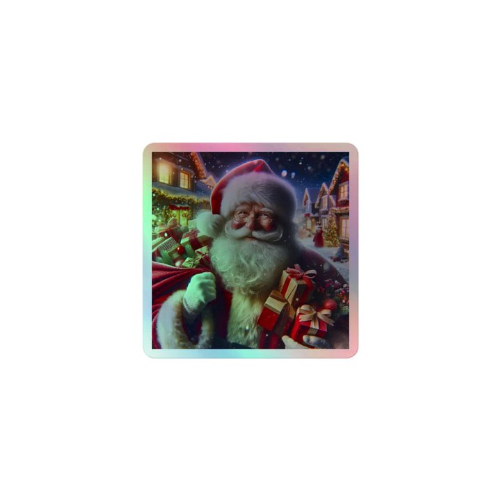 Love Joy Bestseller Santa With Gifts Holographic Stickers product image (1)