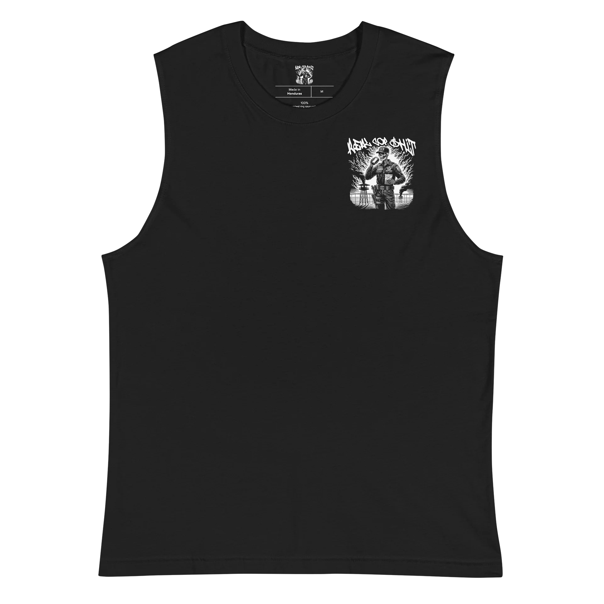 REAL COP SHIT TANK TOP FRONT & BACK product image (4)