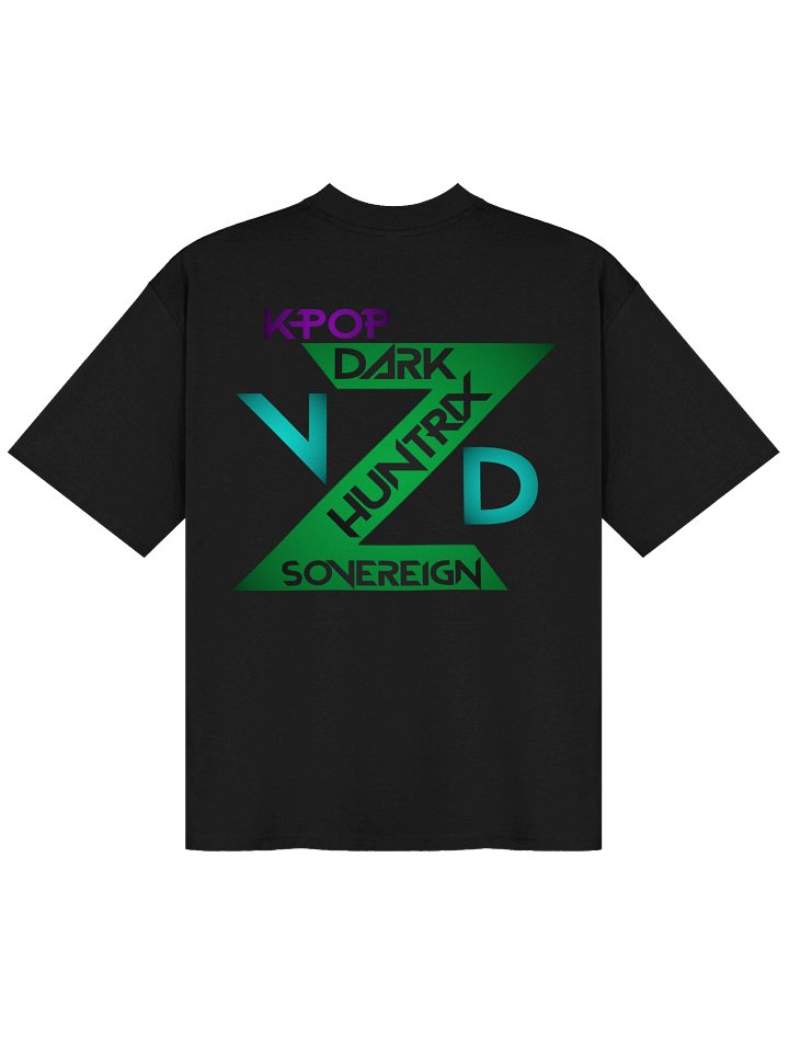 Zoey praised mural painted glass oversized tee product image (9)