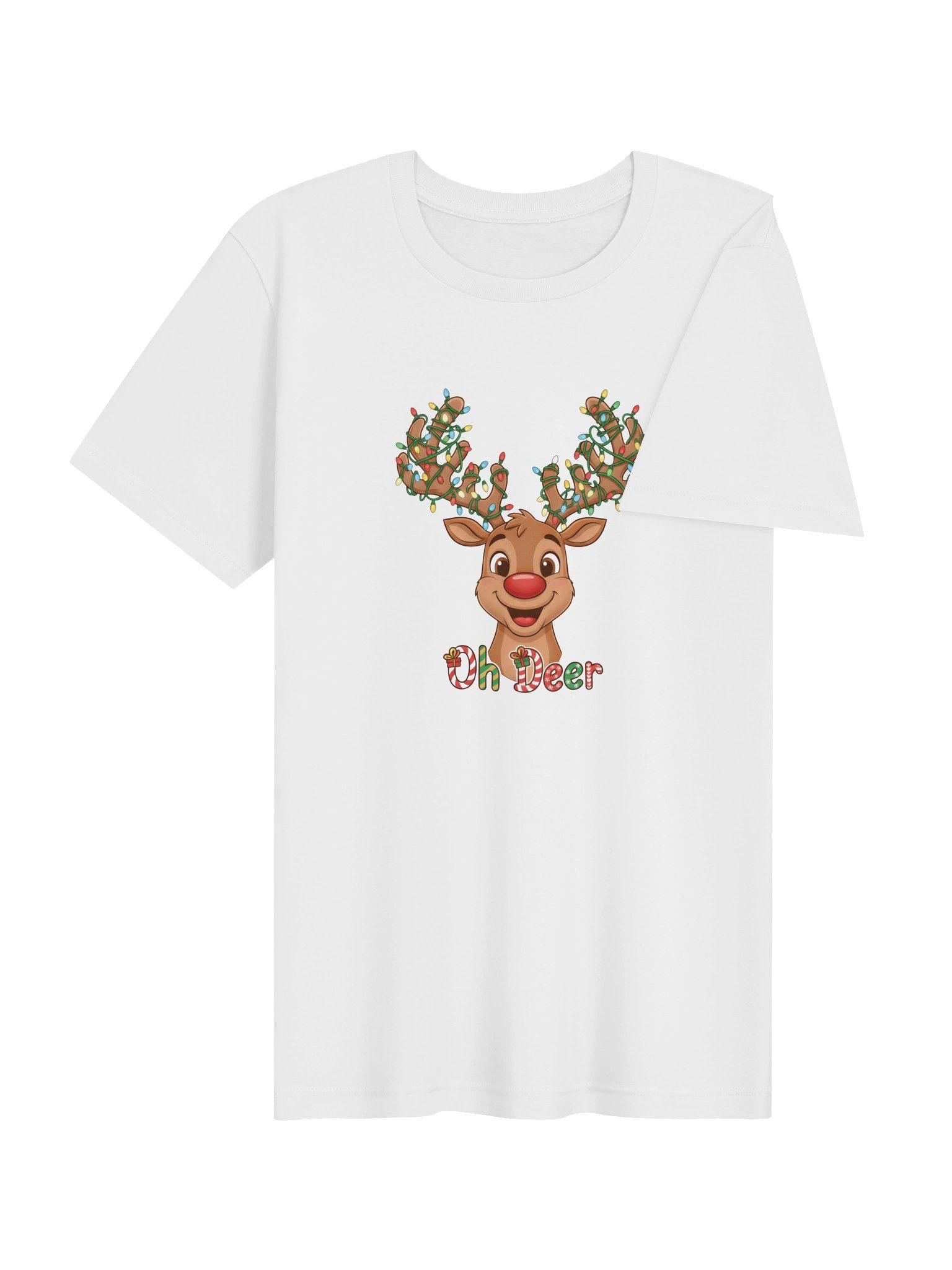 Oh Deer Christmas Reindeer Tee product image (6)