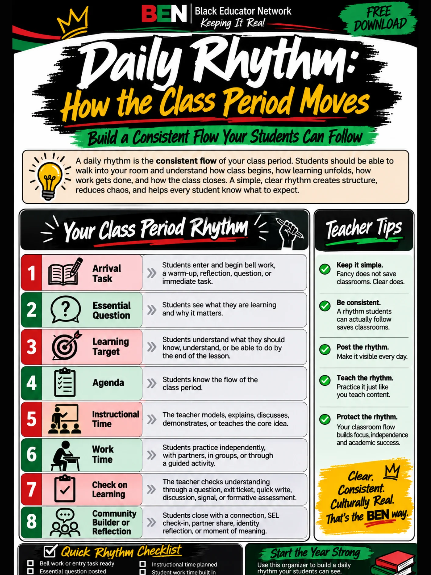 Daily Rhythm Checklist product image (1)