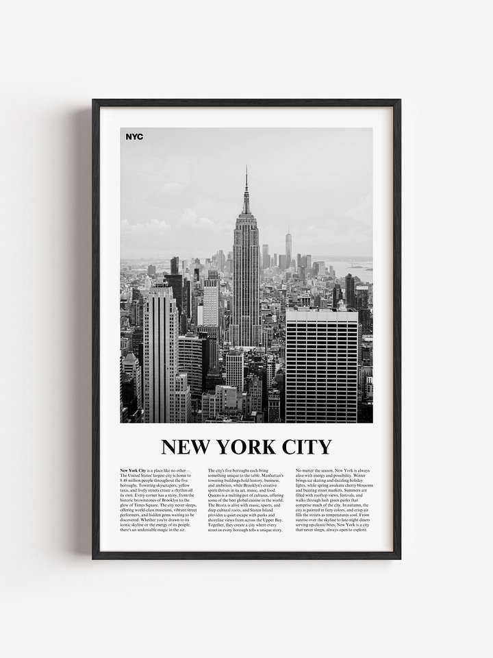 New York City 03 Newspaper Poster product image (1)