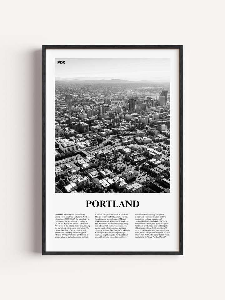 Portland 01 Newspaper Poster product image (1)