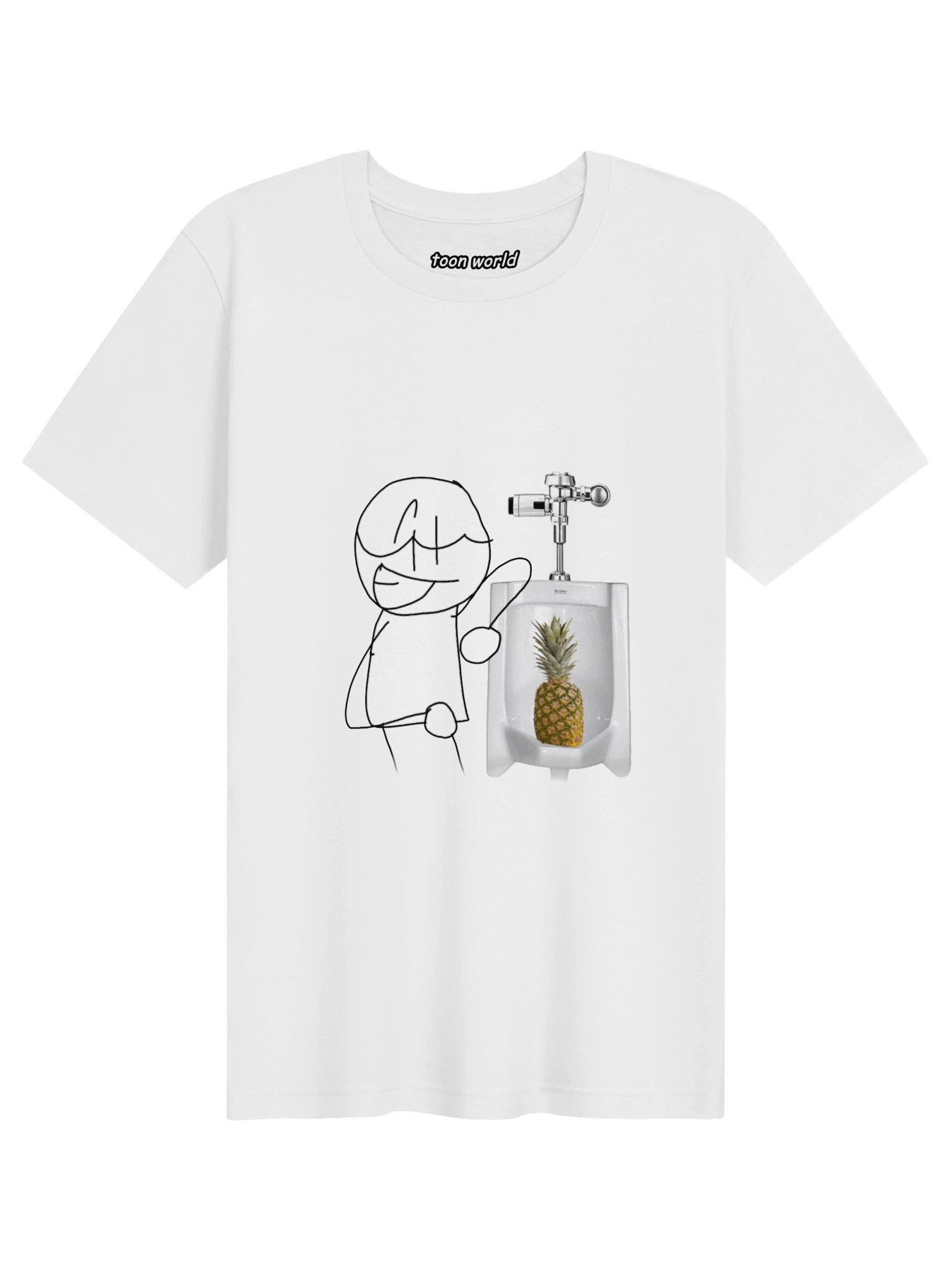 Toony Pineapple In Urinal Shirt product image (1)