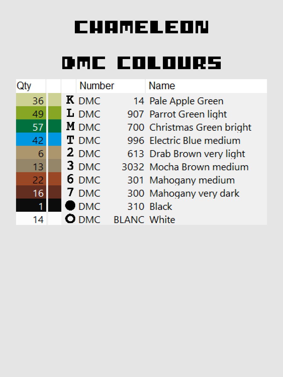 Chameleon Pixel Art product image (4)