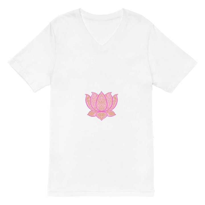Golden Lotus V-Neck Tee product image (2)