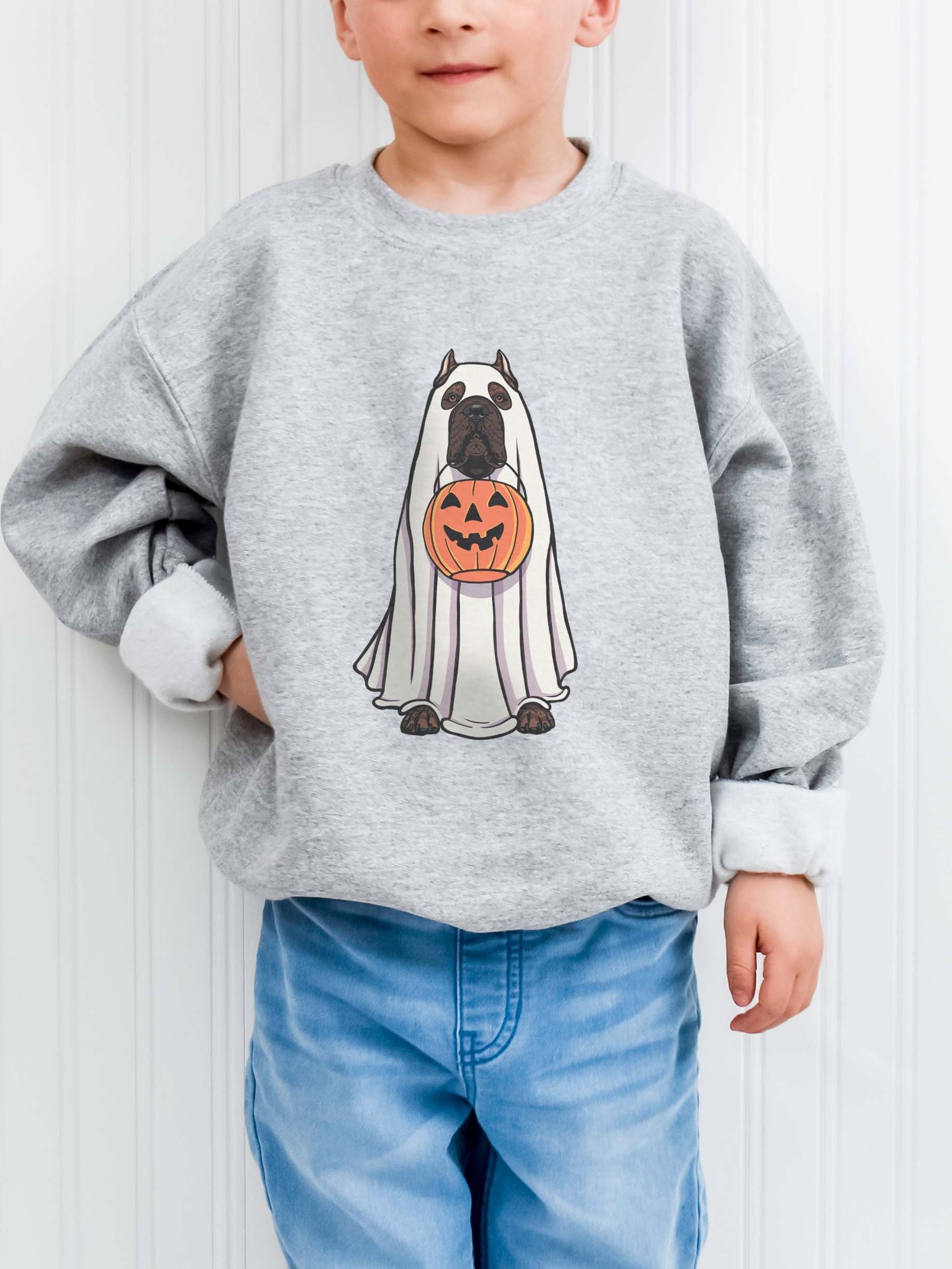 Halloween Cane Corso(Brindle, Cropped Ears) Youth Sweatshirt product image (1)