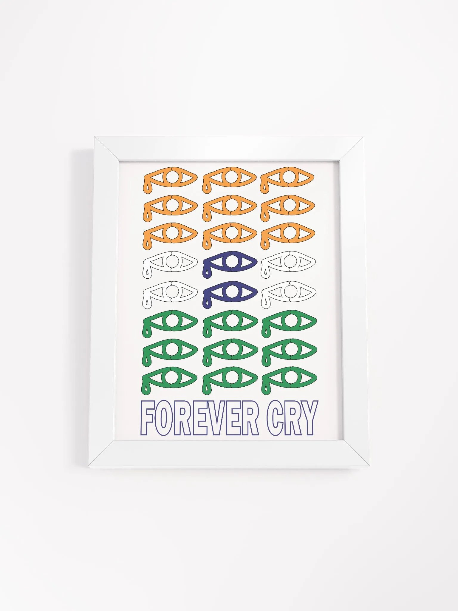 India - Forever Cry - Framed High-Quality Matte Poster product image (1)