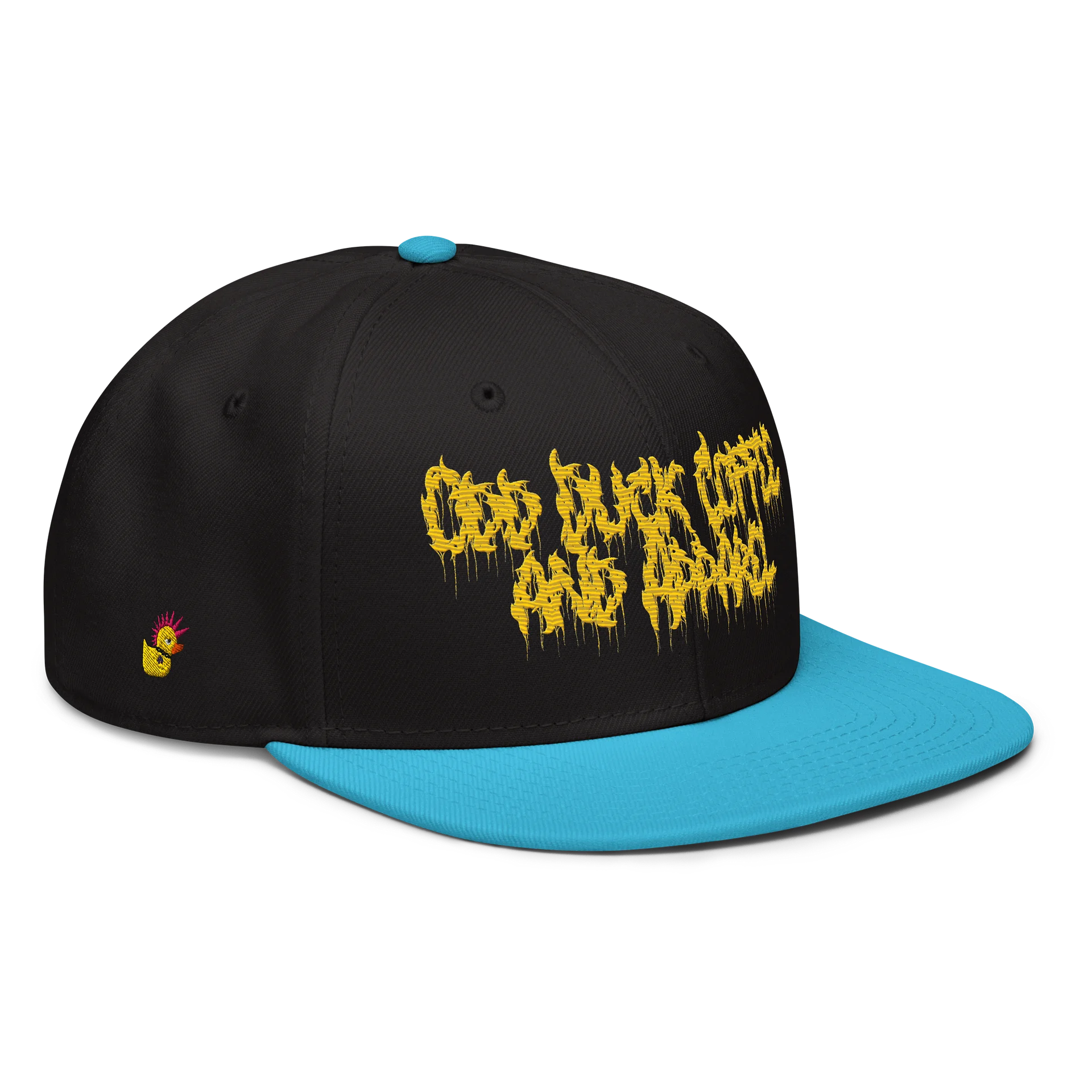 Odd Duck Coffee and Apparel Death Metal Logo Wool Snapback Hat product image (6)