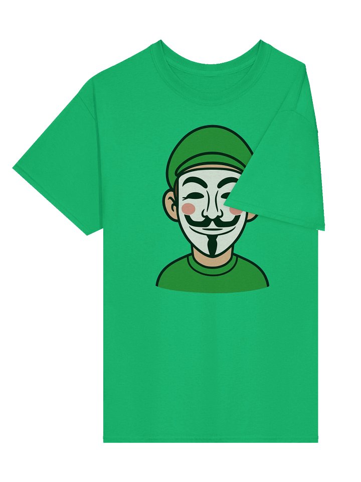 Masked Green Shirt and Hat Man Tee product image (11)