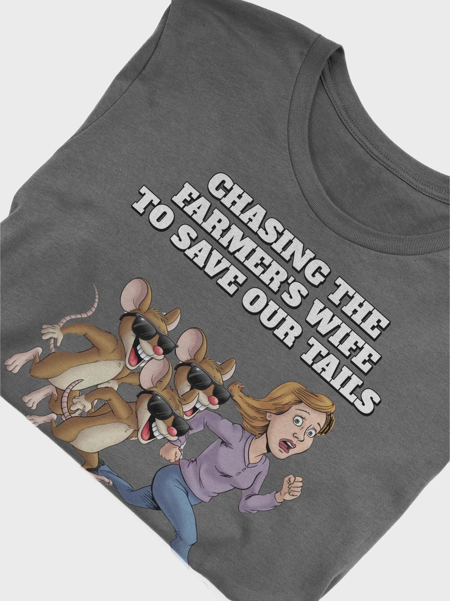Chasing The Farmer's Wife - Three Blind Mice - Parody T-shirt product image (2)