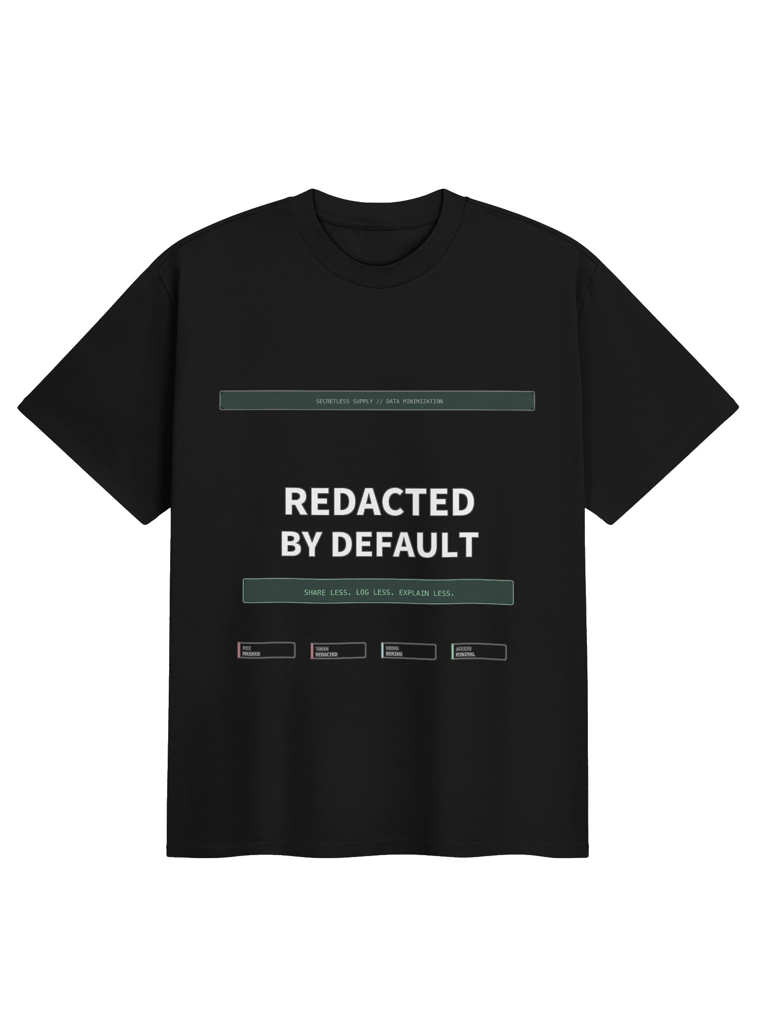 Redacted By Default Tee product image (1)