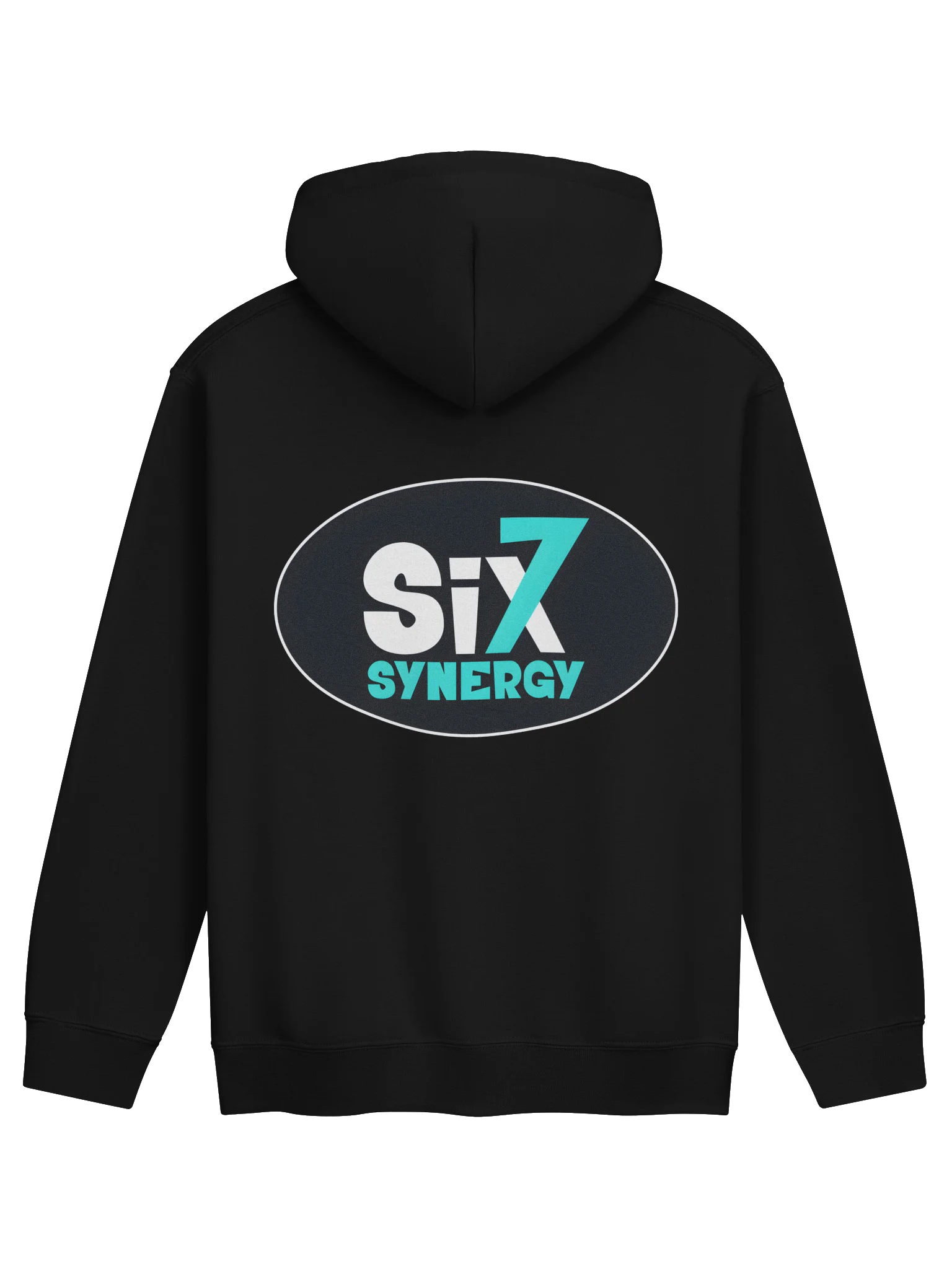 Adult Pull-over Hoodie - Black, Logos on front/back product image (2)