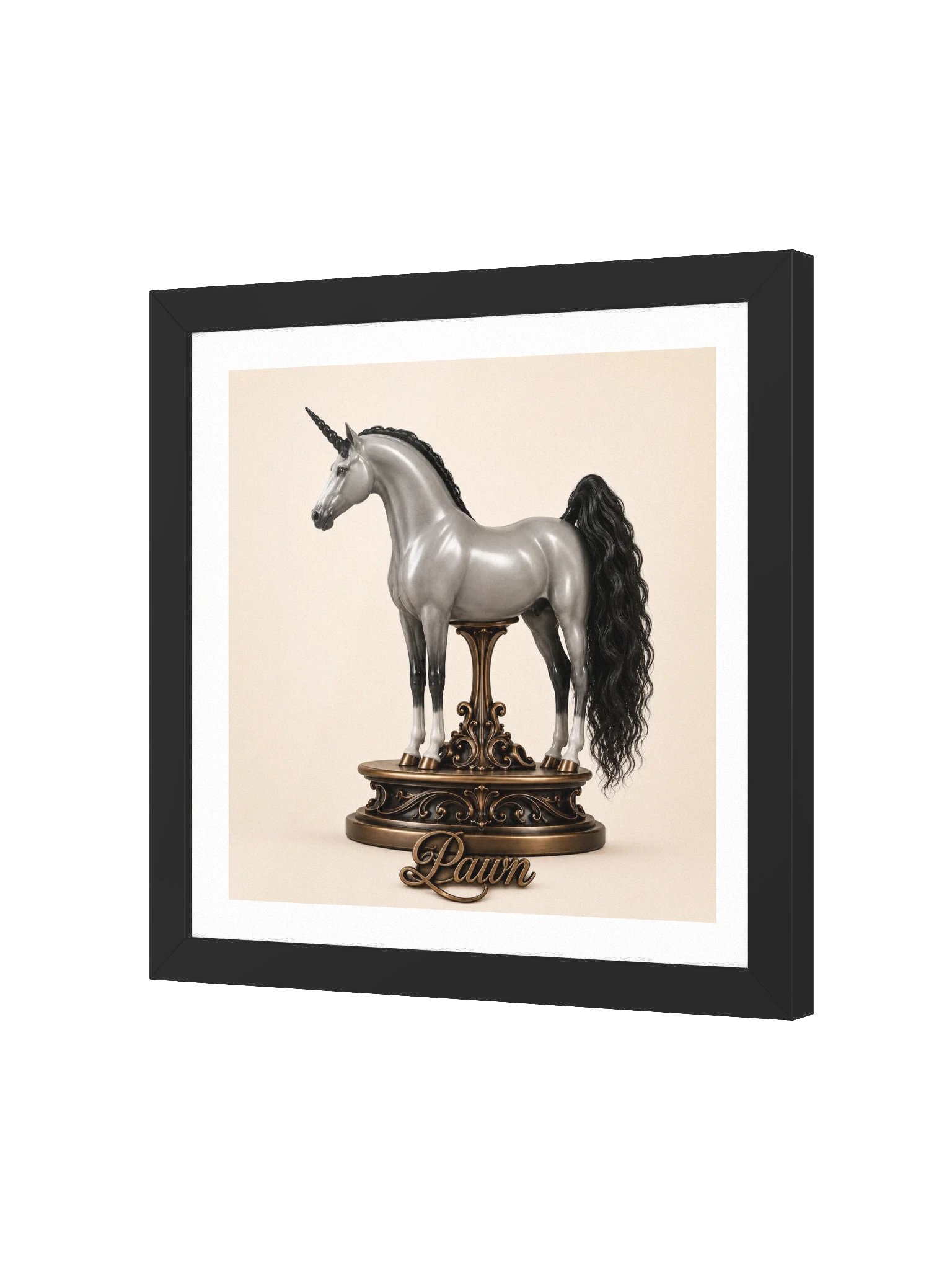 Chess Collection — Pawn Unicorn Framed Poster product image (52)