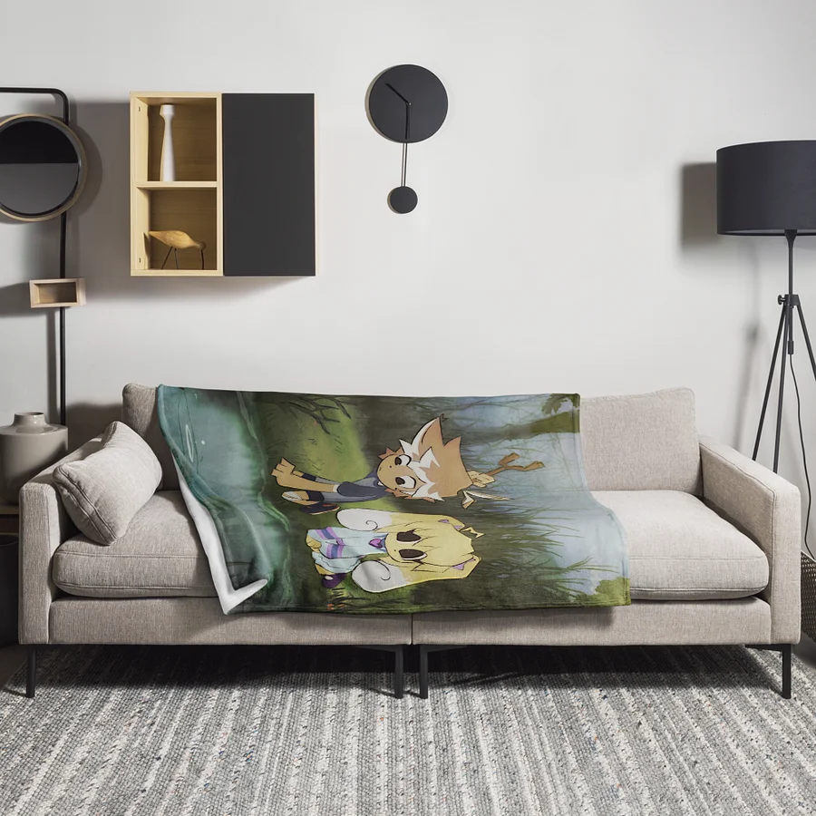 Fishing Day Throw Blanket product image (3)
