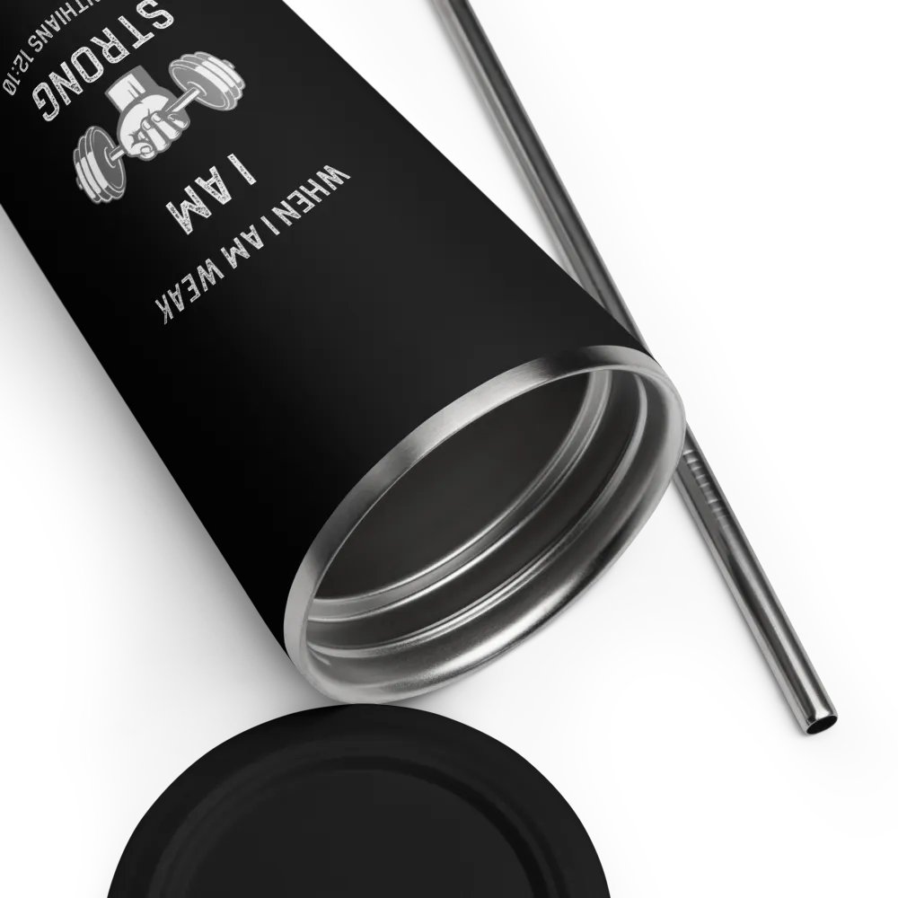 I Am Strong 20 oz. Isolated Cup: Black product image (12)