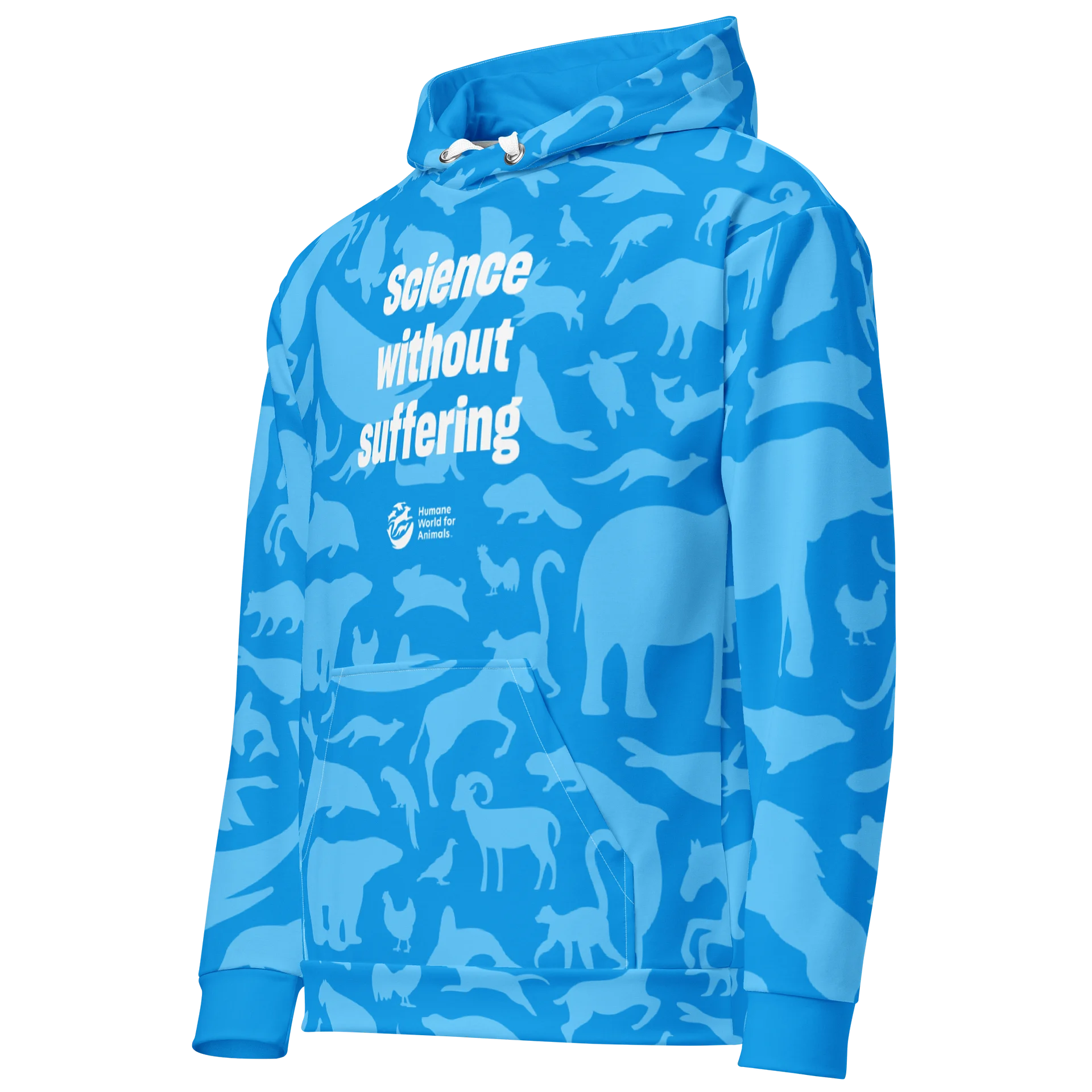 Science without suffering hoodie - Blue product image (2)