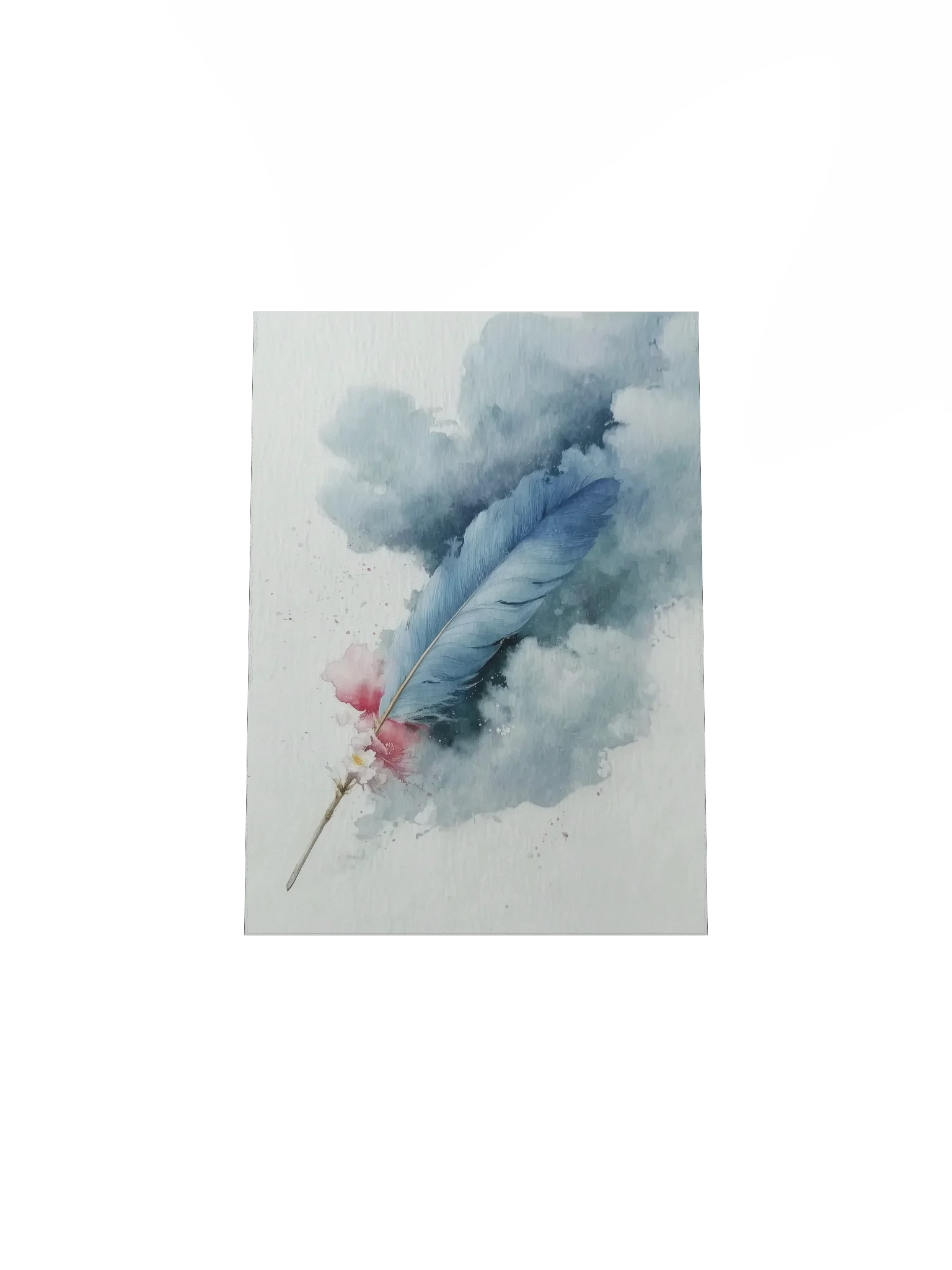Powder Blue: Diagonal Blue Feather product image (4)