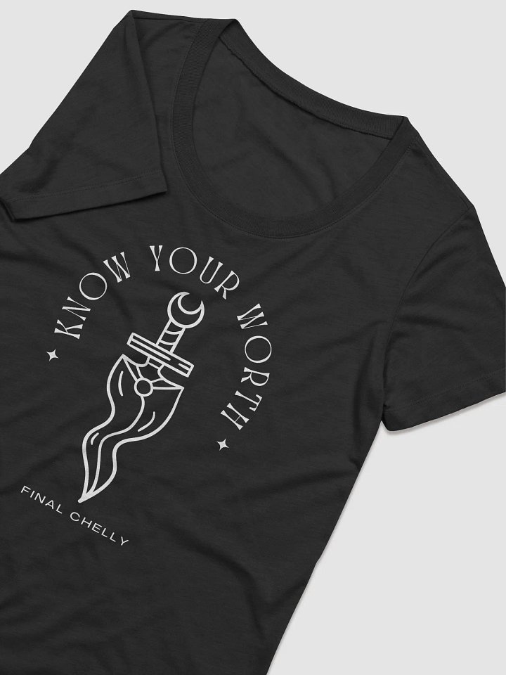 Know Your Worth Womens Triblend Printed Tee product image (2)
